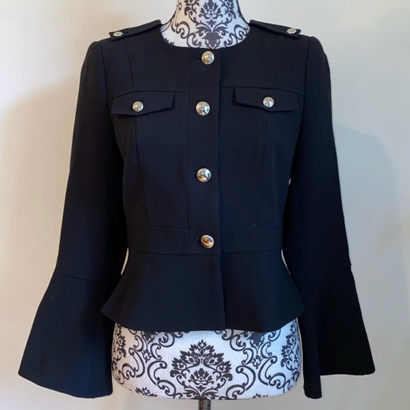 White House Black Market Jackets & Blazers - White House Black Market Black Blazer with Flared Sleeves
Size 10